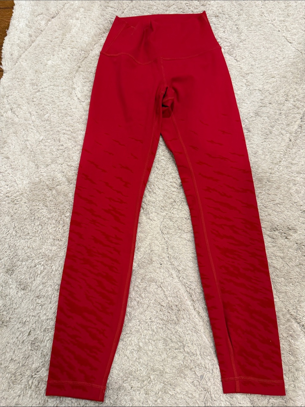 lululemon athletica Crimson Textured High-Rise Leggings